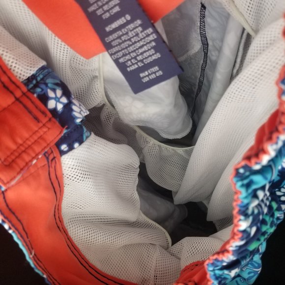 Nautica Men's Blue Hawaiian Swim Trunks Size Large - Picture 3 of 5